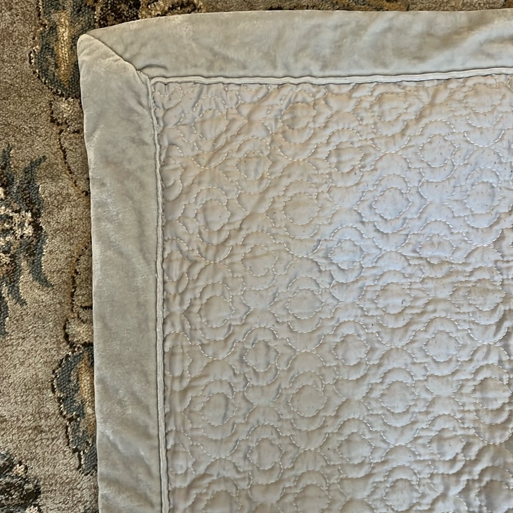 2 Queen size light gray pillow shams